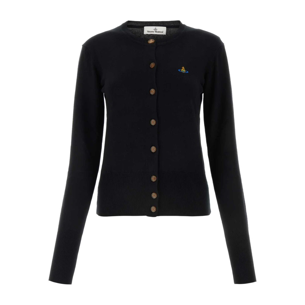 Vivienne Westwood Damen Schwarz - Er Baumwollmischung Cardigan - Knitwear - K - M