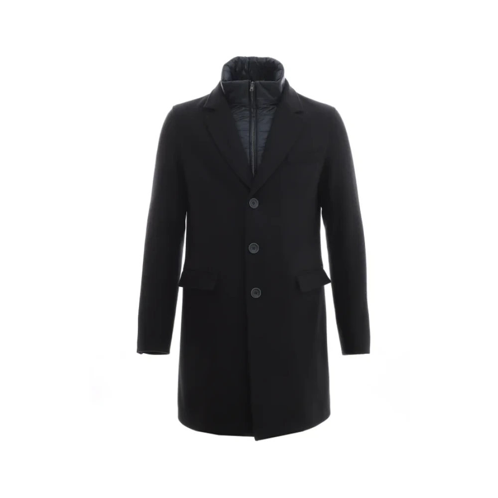 Herno Herren Blau - Er Mantel Mit Abnehmbarer Bib - Coats - 2XL