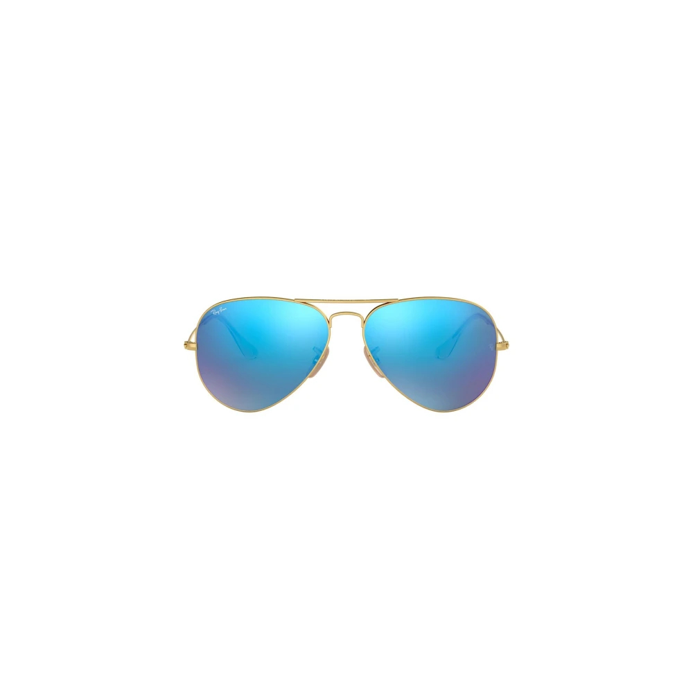 Ray-Ban Aviator Flash Lenses Sonnenbrillen Gold Fassung Blau Glas 58-14, RB3025 - Image 8