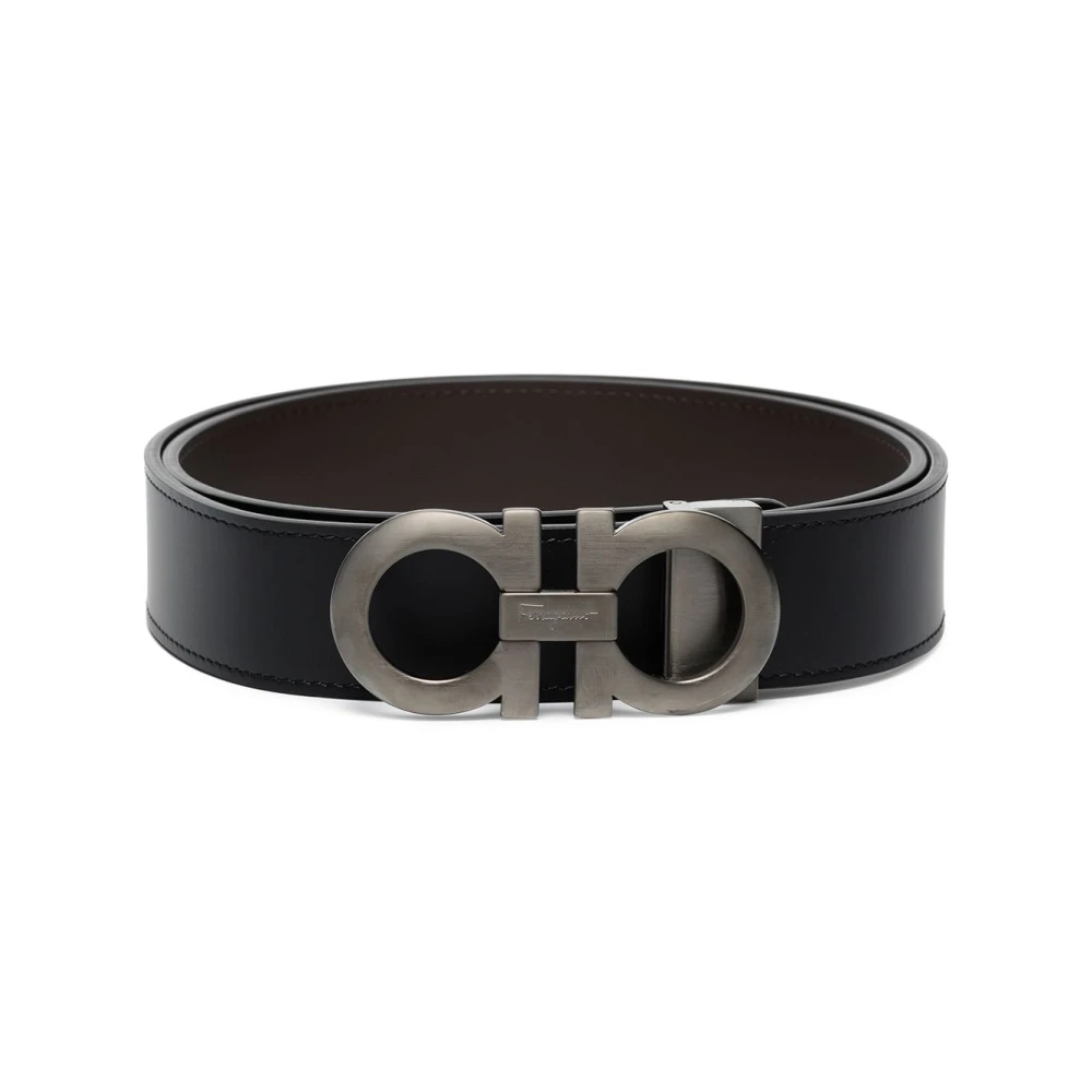 Ferragamo - Wendbarer Und Verstellbarer Gancini Gürtel - Accessories -Herren -Schwarzk -105 Cm