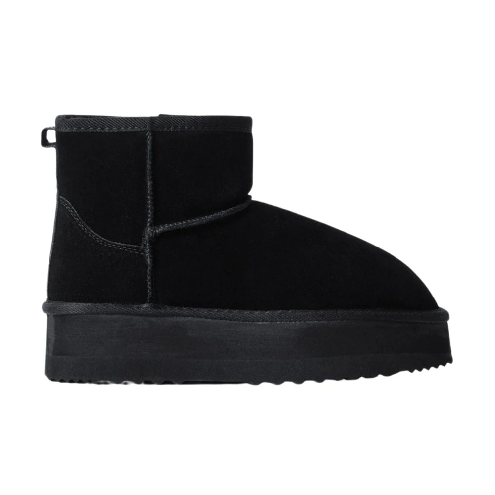 Gaëlle Paris Damen Schwarz - E Eskimo-Stiefel Mit Kunstpelzfutter - Shoes - K - 37 Eu
