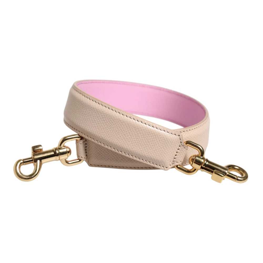 Dolce & Gabbana Damen Beige - Rosa Leder Handtasche Schulterriemen - Bags - One Size