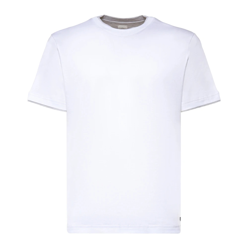 Eleventy Herren Weiß - T-Shirt Mit Rundhalsausschnitt - Tops - 3XL
