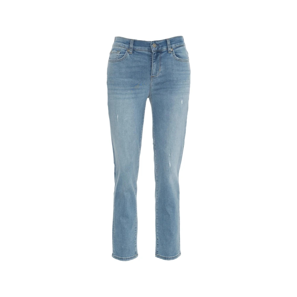 Liu Jo Damen Blau - E Distressed Slim Fit Stretch Jeans - Jeans - W28