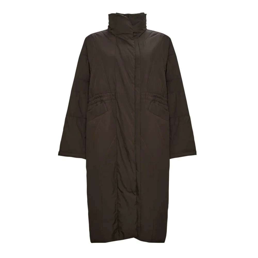Cesare Gaspari Damen Braun - Langer Steppmantel - Coats - L
