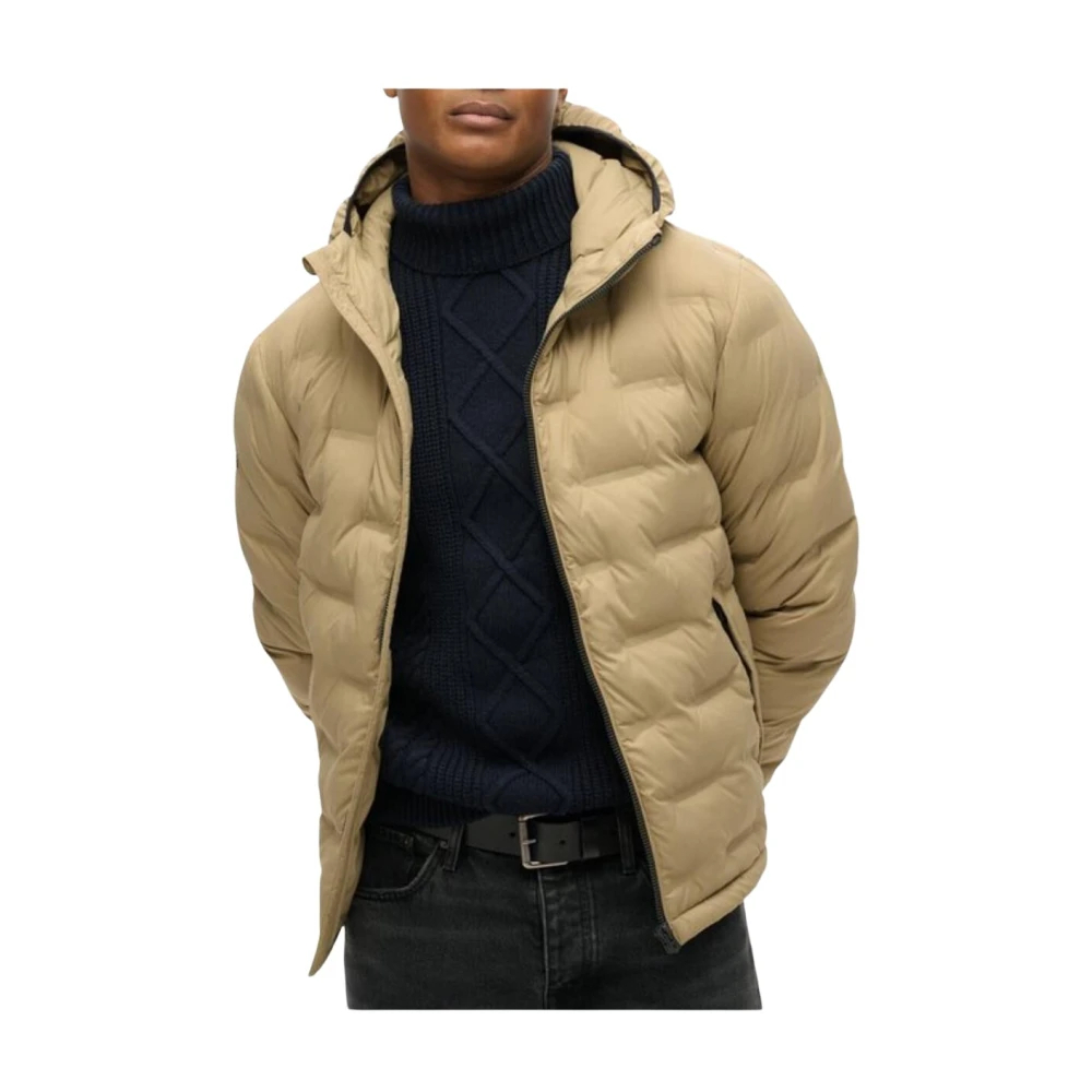 Superdry Braun Daunenjacke Mit Kapuze - Bild 5