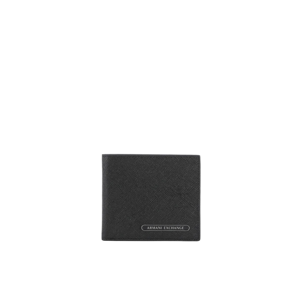 Armani Exchange, Herren, Portemonnaie, Essential Barcelona Side Lettering Logo Wallet Geschenkset, Schwarz - Image 5
