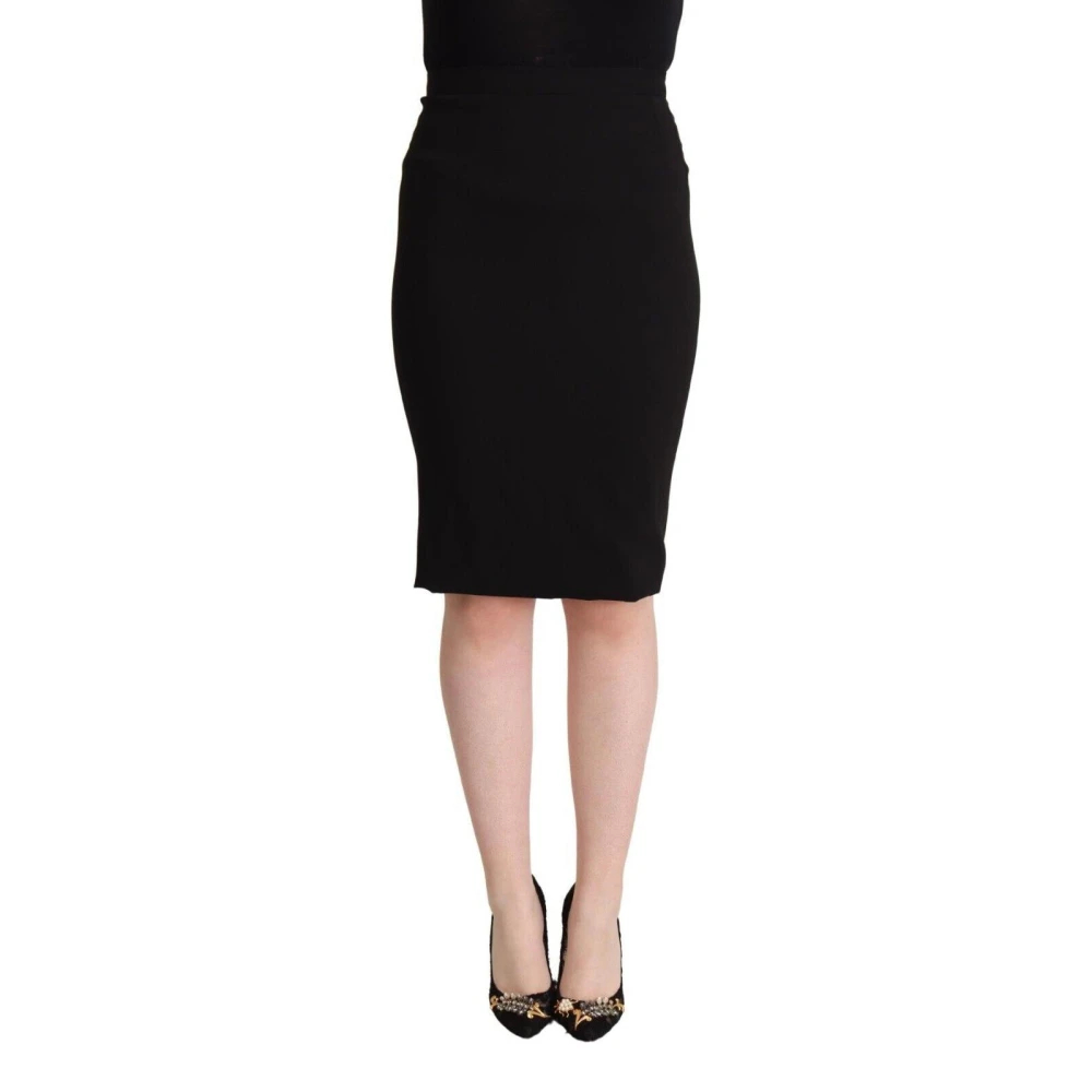 Dolce & Gabbana Damen Schwarz - Er Bleistiftrock Mit Hoher Taille - Skirts - K - 2XS