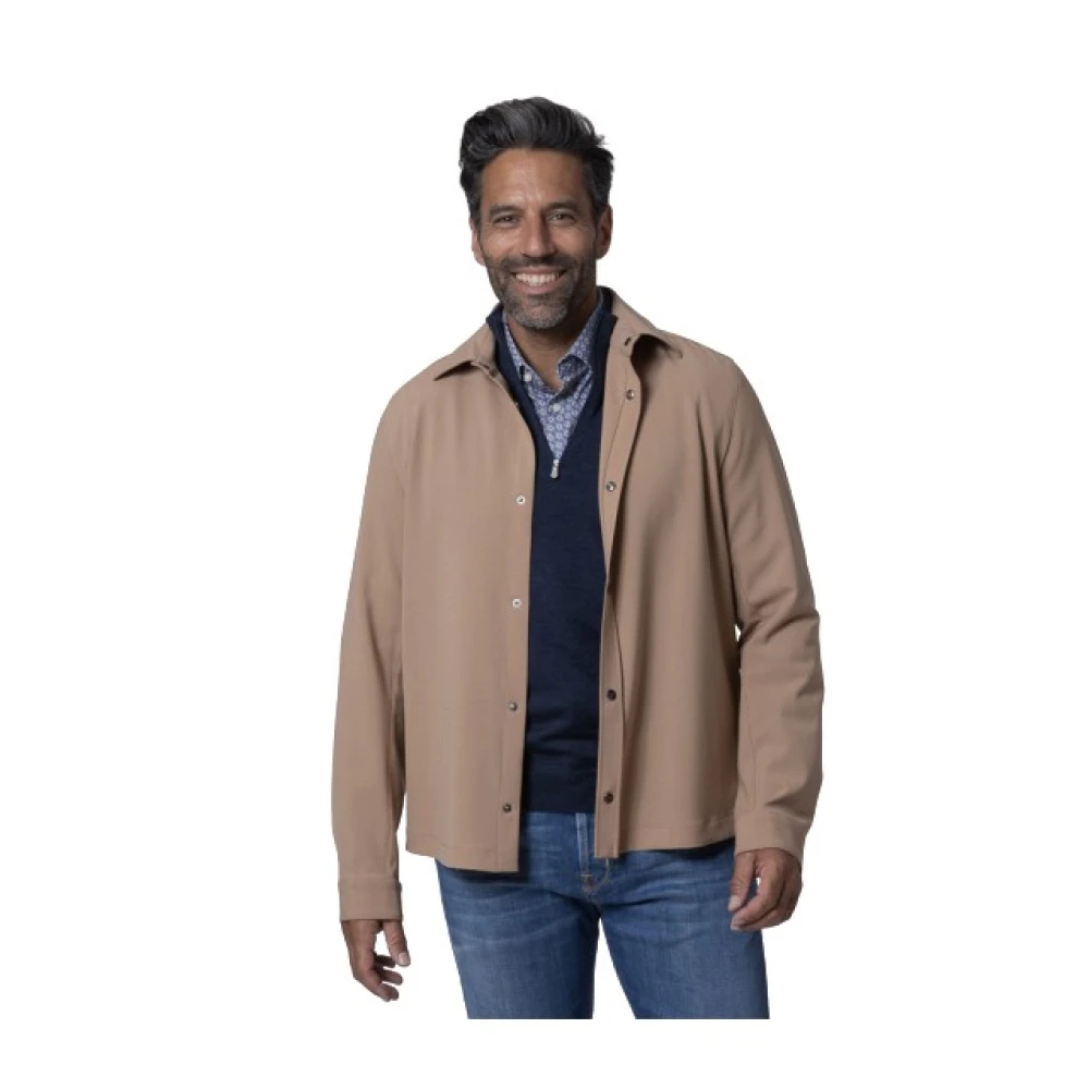 Herno Herren Braun - Shirtjacke Wasserabweisend Klassischer Stil - Jackets - 2XL