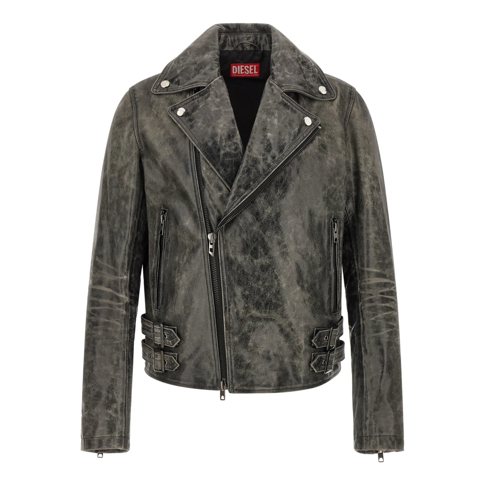Diesel Herren Grau - L-Eon-Cjcm Biker Jacket - Jackets - L