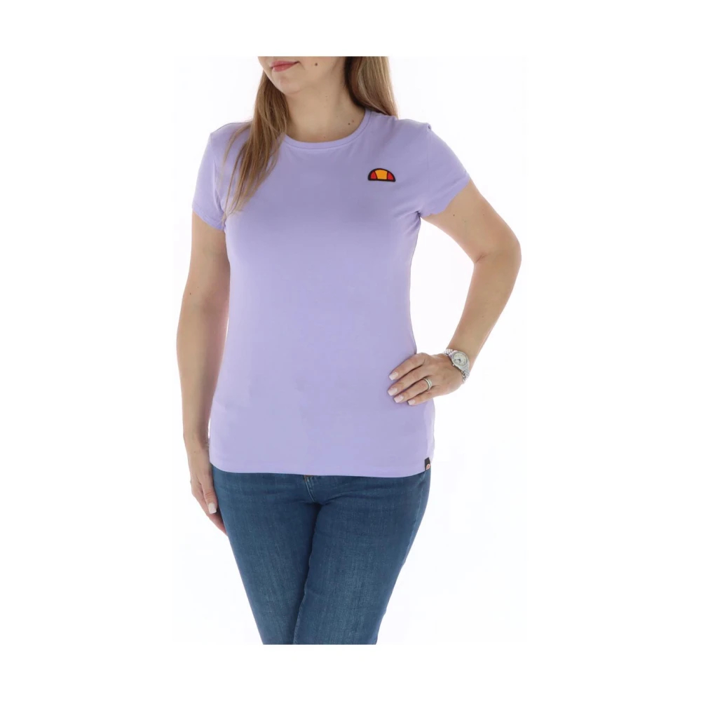 Ellesse Damen Violett - Lila Bedrucktes Crew Neck Tee - Tops - Lila -L