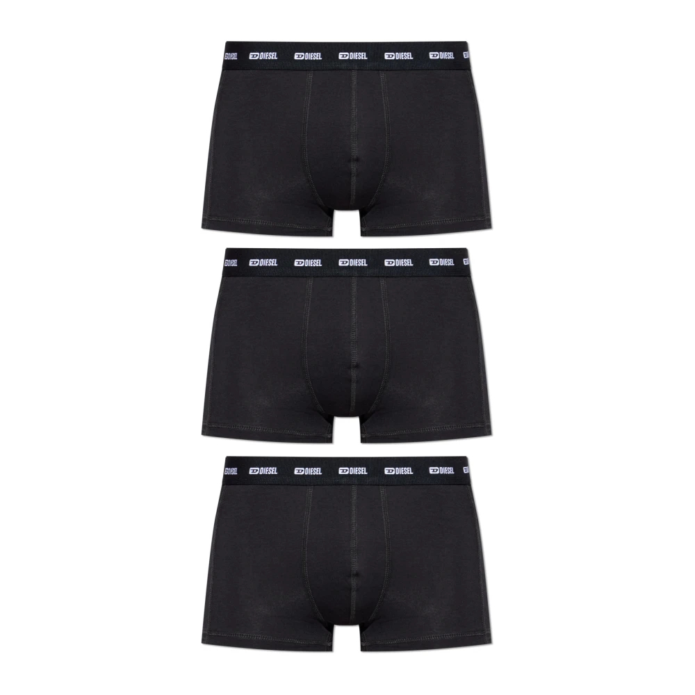 Diesel Herren Schwarz - Damien-Utlt-3Pack Boxer Briefs 3Er-Pack - Underwear - K - 2XL