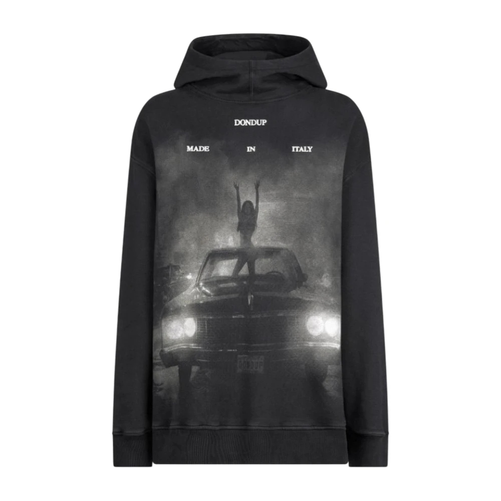 Dondup Damen Schwarz - Oversized Kapuzenpullover - Sweatshirts & Hoodies - K - L
