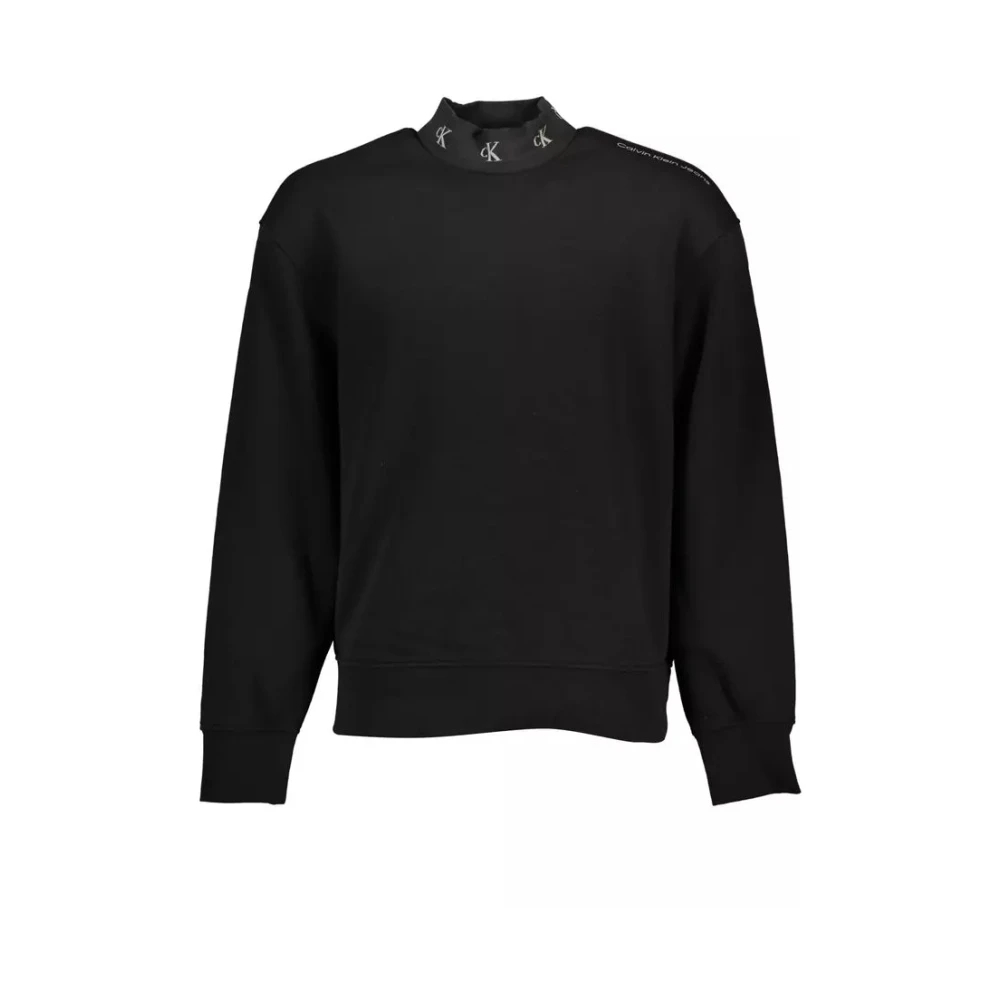 Calvin Klein, Herren, Pullover, Nero Cotton Men Sweatshirt, Weiss, Schwarz, (XXL) - Bild 4