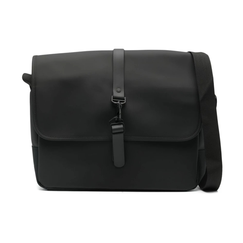 Rains Unisex Schwarz Messenger Bag 13″ | Everyday | | One Size - Image 8