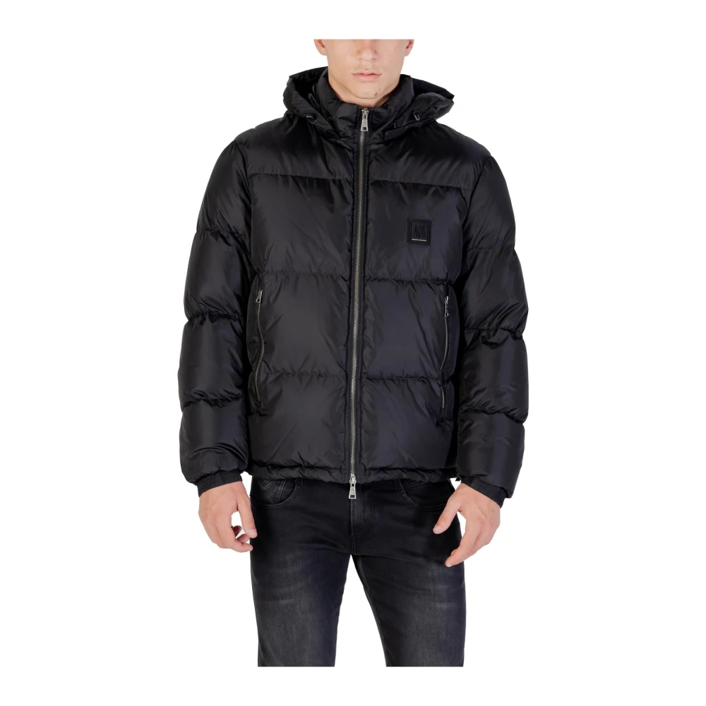 Armani Exchange - Kapuzenjacke Mit Reißverschluss Und Fronttaschen - Jackets - Herren - Schwarzk - S - Bild 10