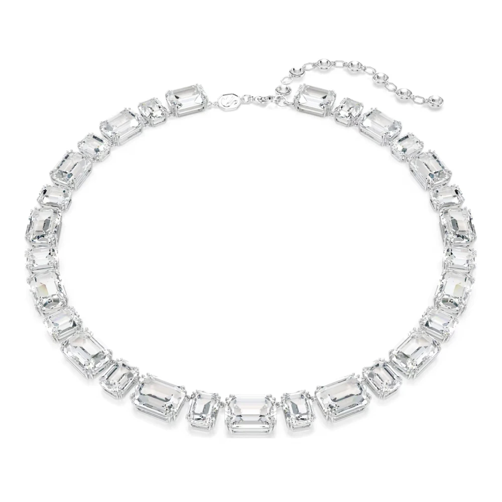 Swarovski Millenia Halskette, Oktagon-Schliff, Rhodiniert Weiß - Bild 6