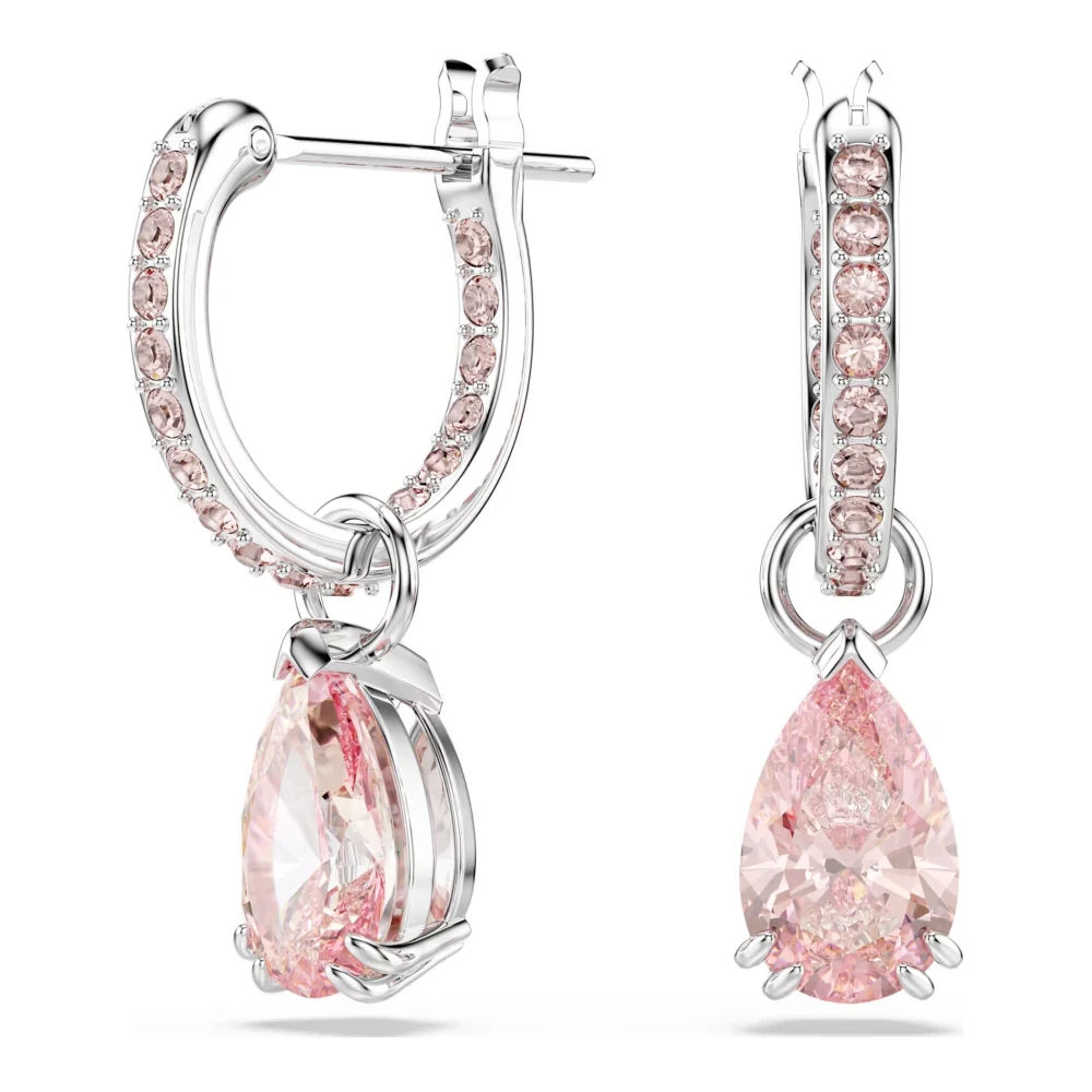Swarovski Attract Drop-Ohrhänger, Tropfenschliff, Rhodiniert Rosa - Bild 7
