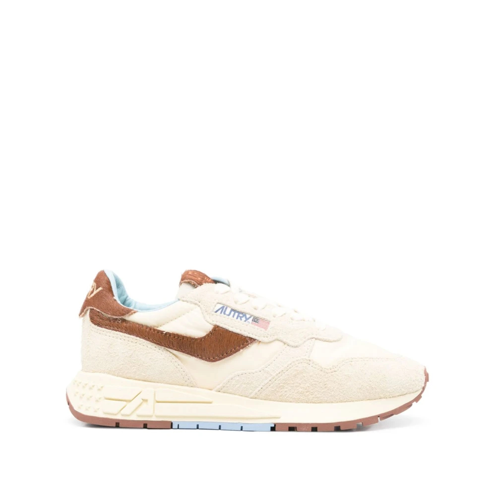 Autry - Hellbeige Lace-Up Sneakers - Shoes - Damen - Beige - 37 Eu
