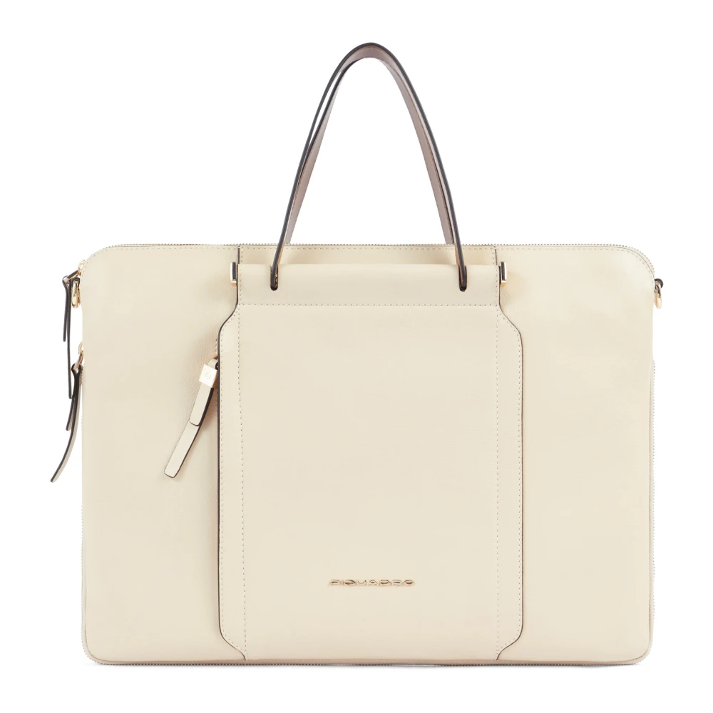 Piquadro Damen Beige - Schlanke Laptoptasche 15 -6" - Bags - One Size