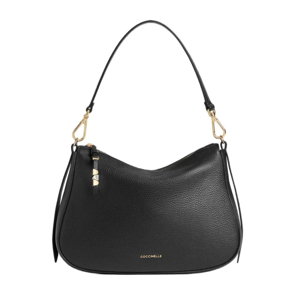 Coccinelle Damen Schwarz Nory Handtasche Aus Genarbtem Leder Einheitsgröße - Bild 12