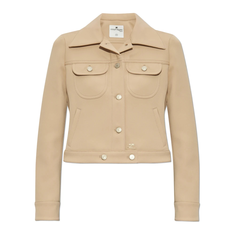Courrèges Damen Beige - Hell Jacke - Jackets - 2XS