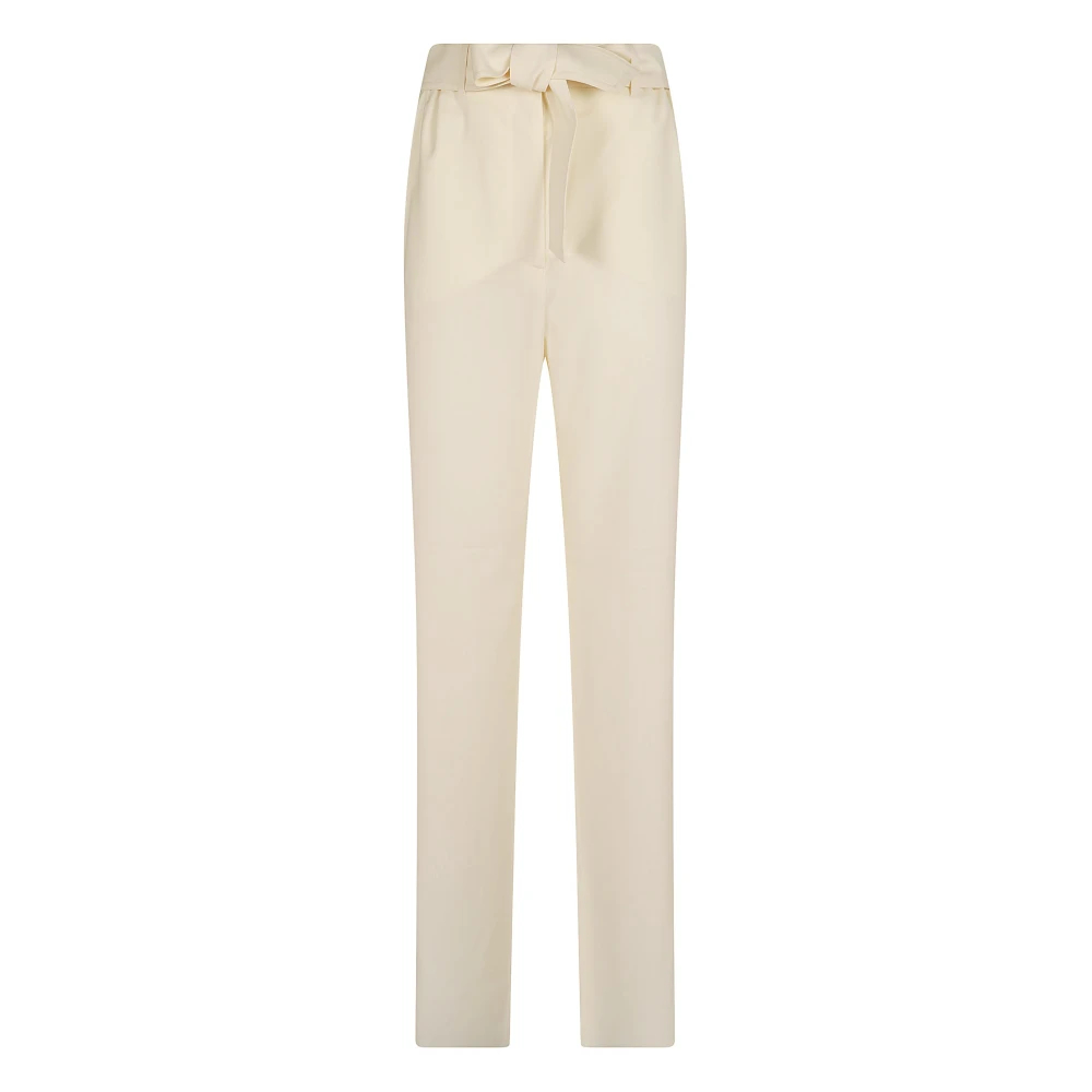 Max Mara - Straight Hosen - Trousers - Damen - Weiß - S