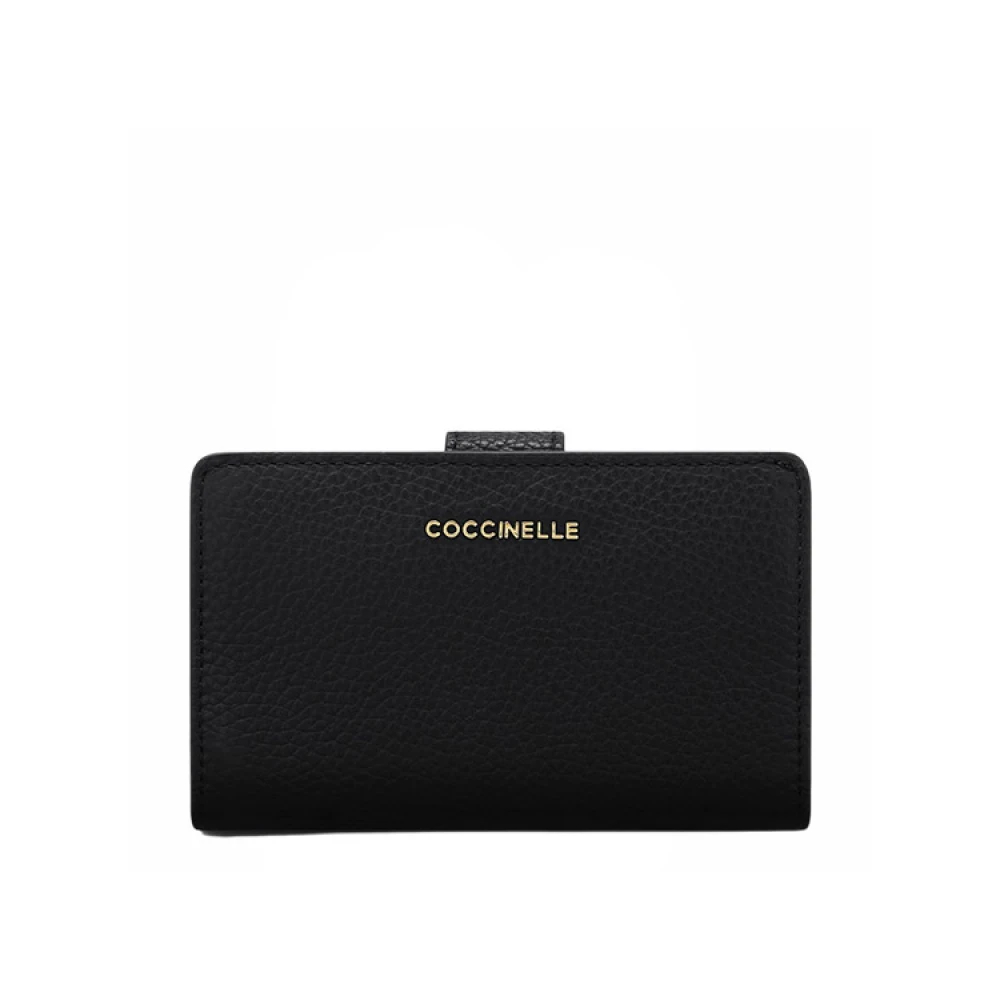 Coccinelle, Damen, Portemonnaie, Geldbörse METALLIC SOFT, Schwarz - Bild 4