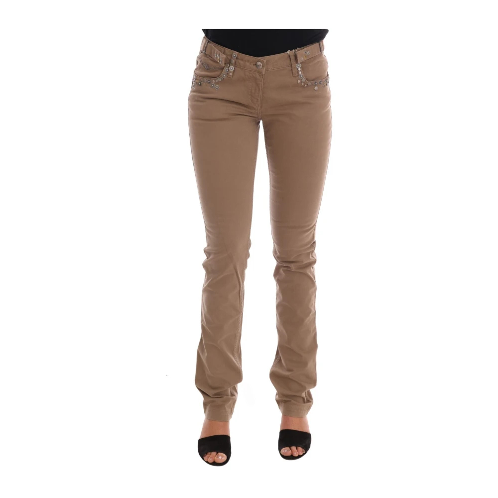 Costume National Damen Beige - Super Slim Fit Designer Jeans - Jeans - W26