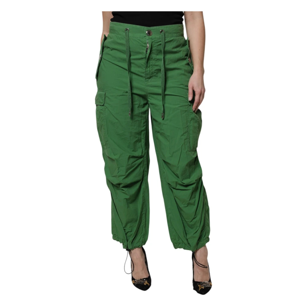 Dolce & Gabbana Damen Grün - High Waist Cargo Hose - Trousers - S