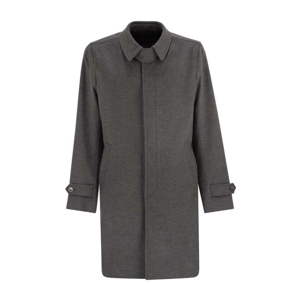 Herno Herren Grau - Mantel Aus Schurwolle Und Kaschmir - Coats - Xl