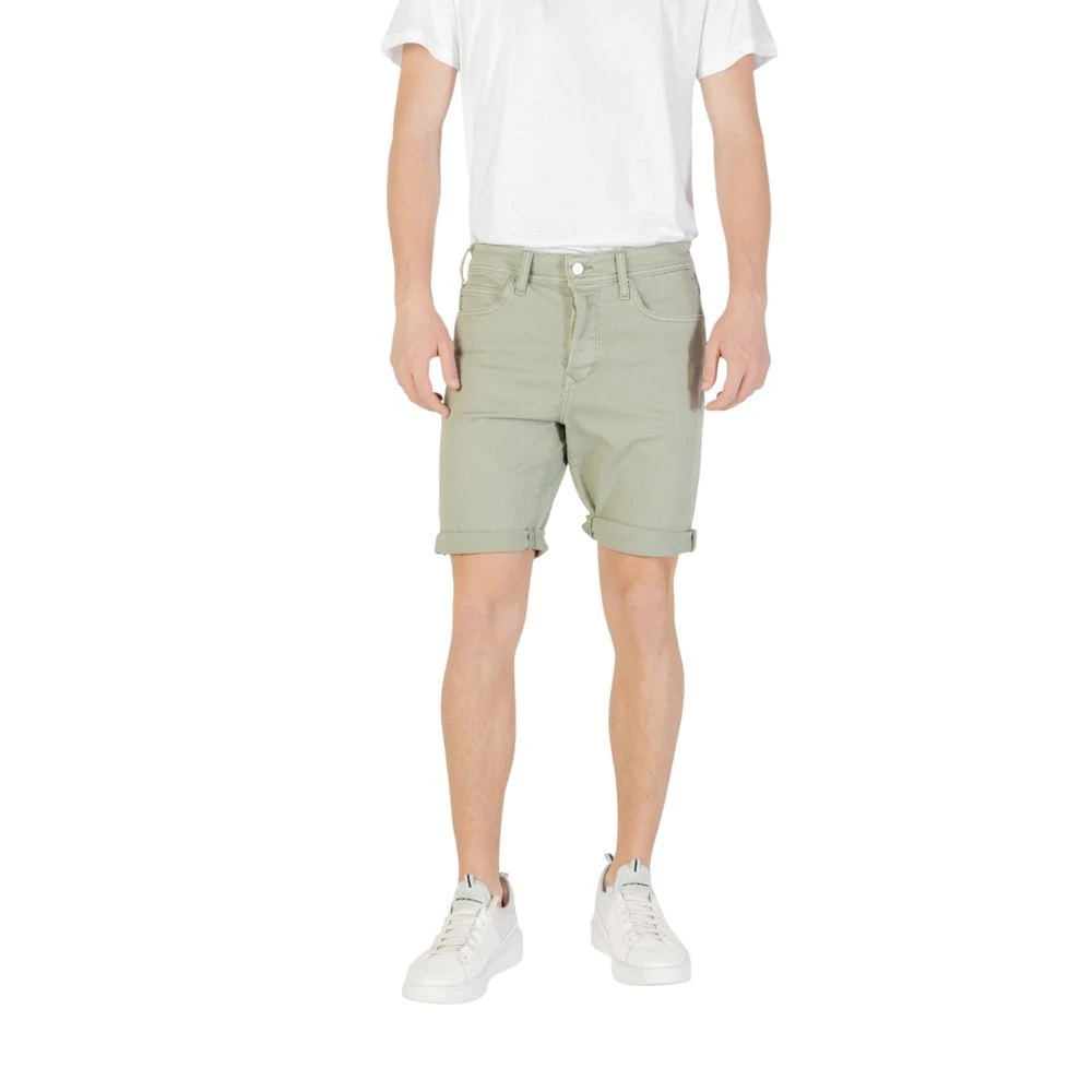 Replay Herren Grün - E Baumwoll-Bermuda-Shorts - Shorts - W30