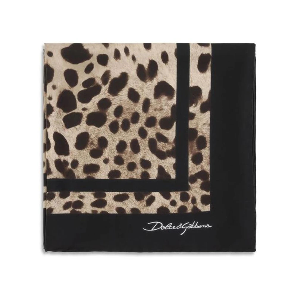 Dolce & Gabbana - Foulard Aus Seidentwill Mit Leopardenmuster - Accessories - Damen - Mehrfarbig - One Size - Bild 7