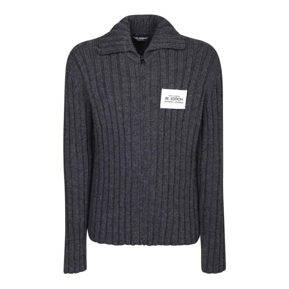 Dolce & Gabbana Herren Grau - E Strickwaren Aw23 Stilvoller Komfort - Knitwear - 2XL