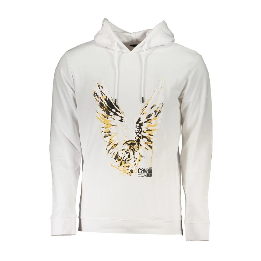 Cavalli Class, Herren, Pullover, White Cotton Men Sweater, Weiss, (XL) - Bild 5