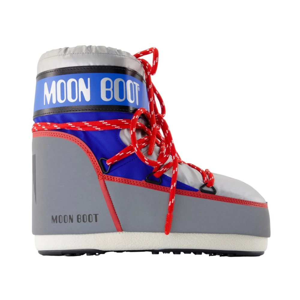 Moon Boot Unisex Silver,Blue,Red Schuhe Icon Low Space Racing Silver/ Blue/ Red Größe 36-38 - Bild 6