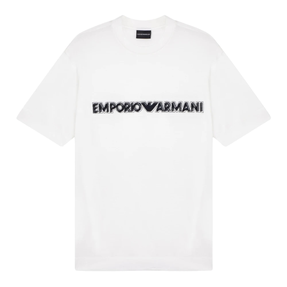 Emporio Armani Herren Weiß - Kurzärmeliges T-Shirt - Tops - L