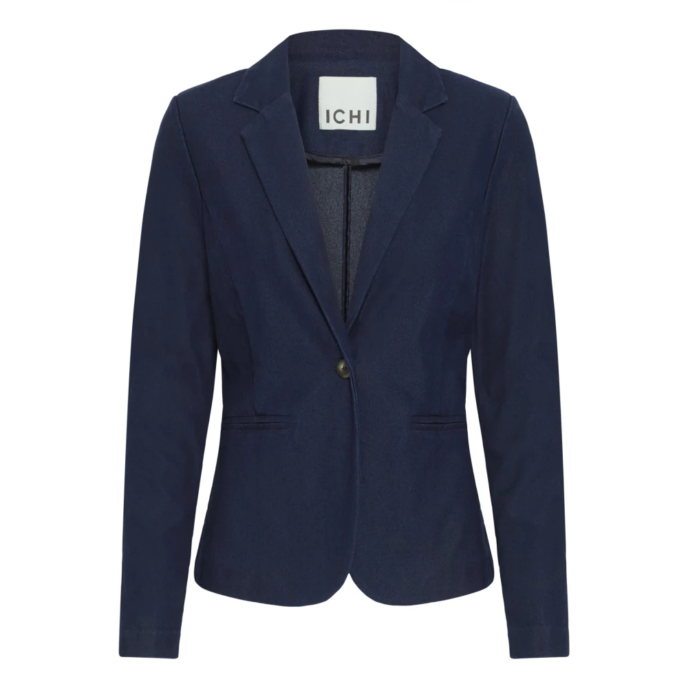 Ichi - Denim Blazer Dunkelblau Klassischer Stil - Jackets - Damen - Blau - Xs