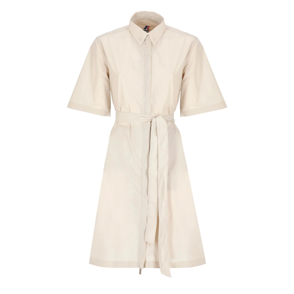 K-Way Damen Beige - R Regenmantel Mit Kragen Und Gürtel - Dresses - M