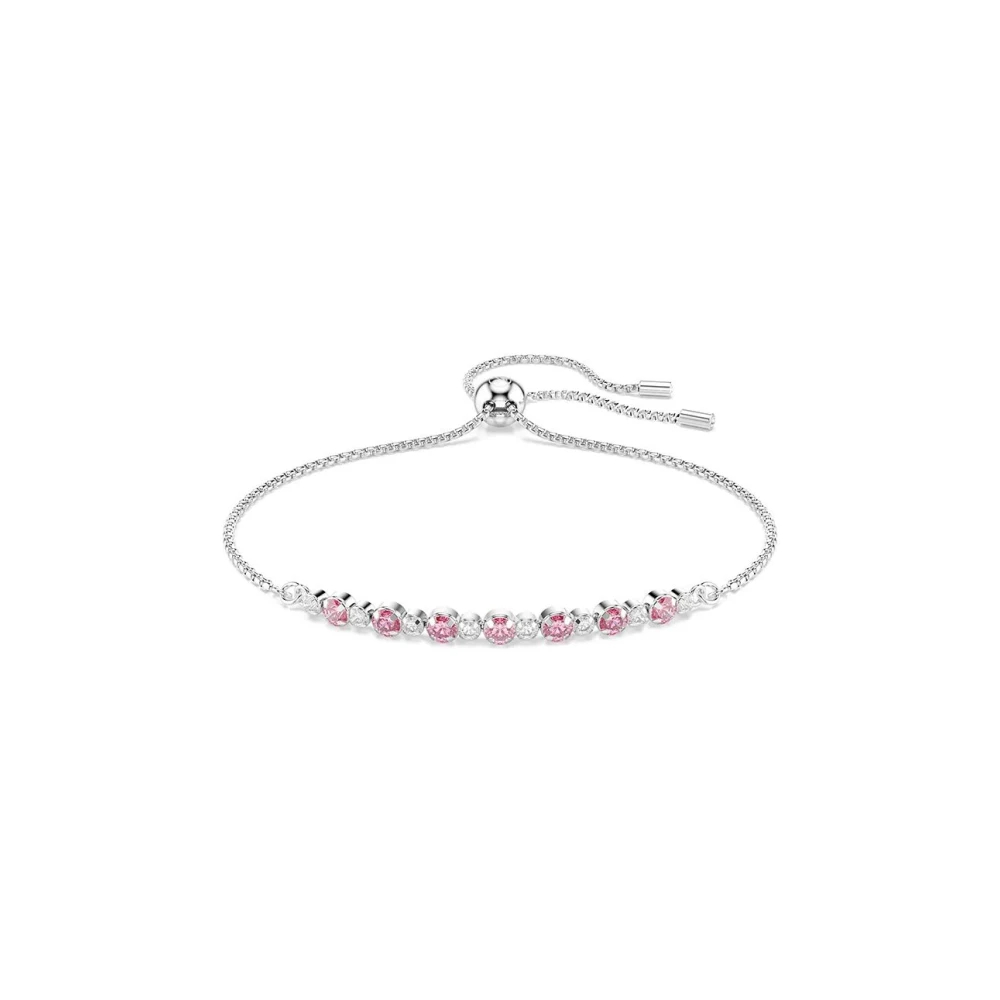 Swarovski Matrix Armband, Rundschliff, Rhodiniert Rosa - Bild 6