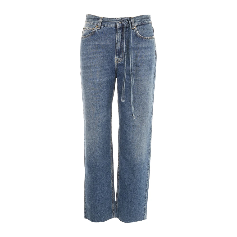 Liu Jo Damen Blau - Gerades Jeans Mit Gürtel - Jeans - W24