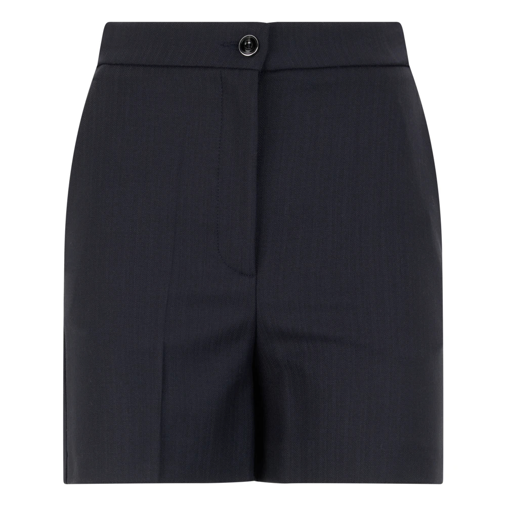 Pinko Damen Blau - Schneiderliche Shorts Aus Einem Stretchigen Wollmix - 40 - Bild 8