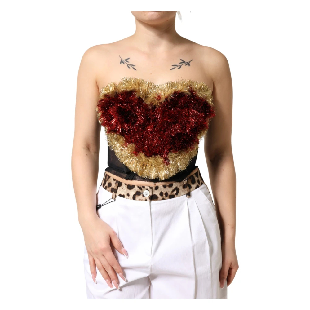 Dolce & Gabbana Damen Multicolor - Ärmellose Oberteile - Tops - Mehrfarbig - 2XS