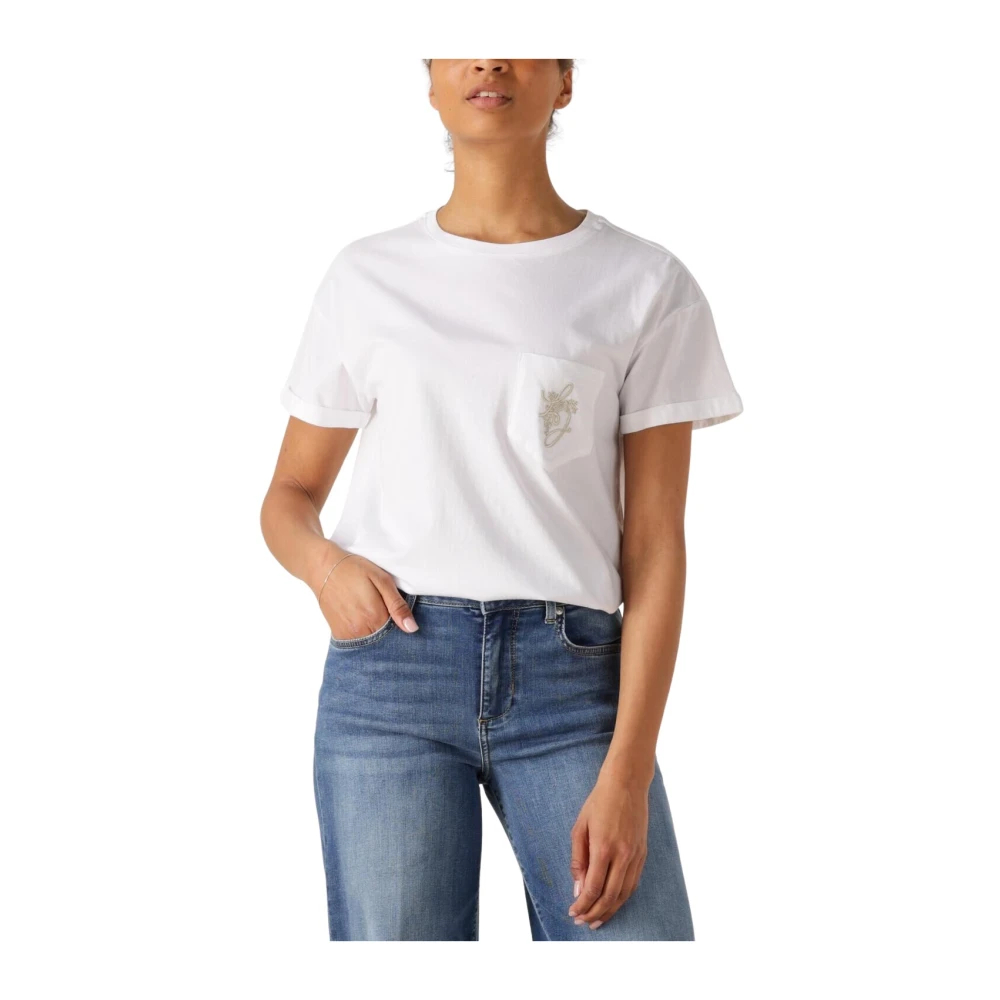 Liu Jo Damen Weiß - Ecs T-Shirt Moda M/C - Tops - L