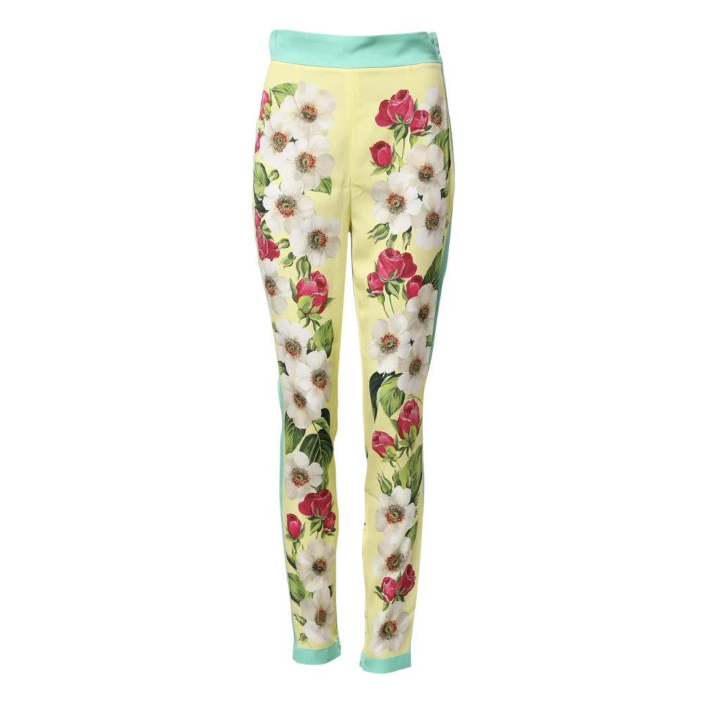 Dolce & Gabbana Damen Multicolor - High Waist Pants - Trousers - Mehrfarbig - S