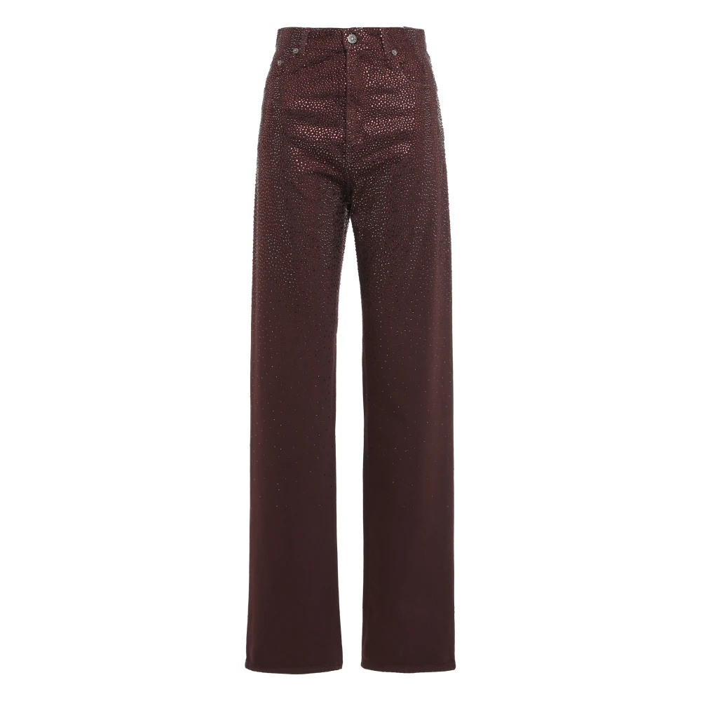 Golden Goose Damen Braun - Gerades Jeans Mit Fünf Taschen - Trousers - W26