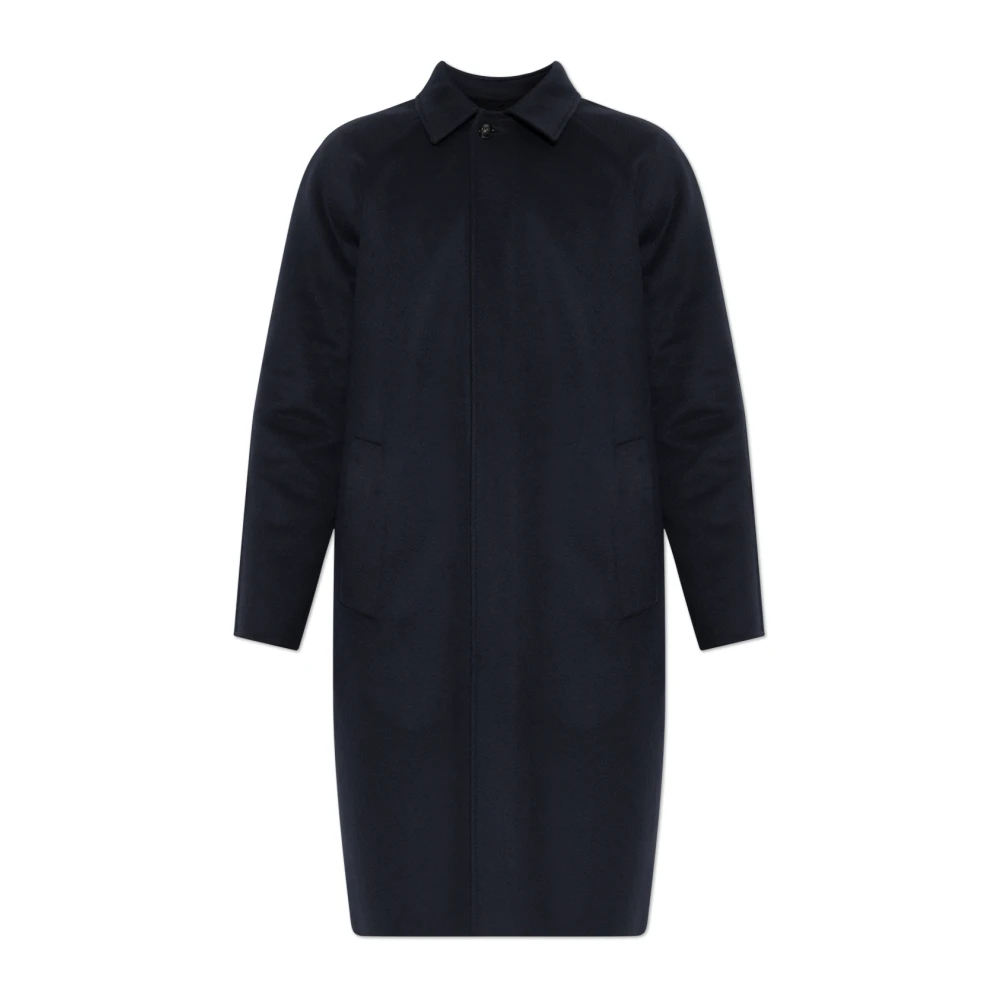 Kiton Herren Blau - Kaschmir-Mantel Mit Einzelschlitz - Coats - Xl