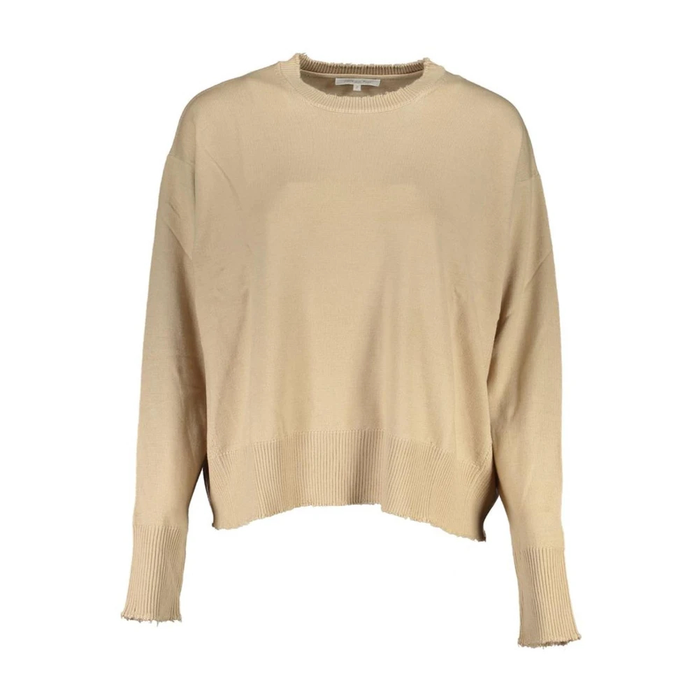 Patrizia Pepe Damen Cognac Entspannter Strickpullover Mit Langen Ärmeln Extra Klein - Bild 4