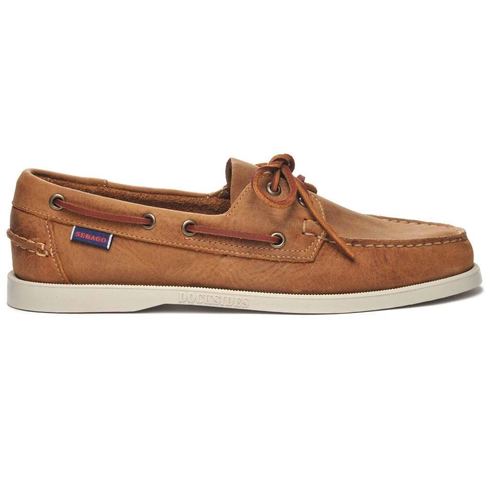Sebago Herren Braun Bootsschuhe Docksides Portland Crazy - Bild 3
