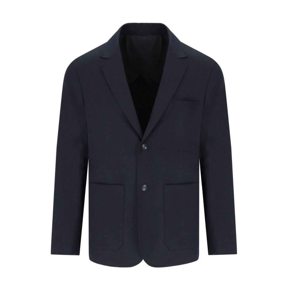 Emporio Armani Herren Blau - Navy Einreiher Jacke Leichter Stoff - Jackets - L